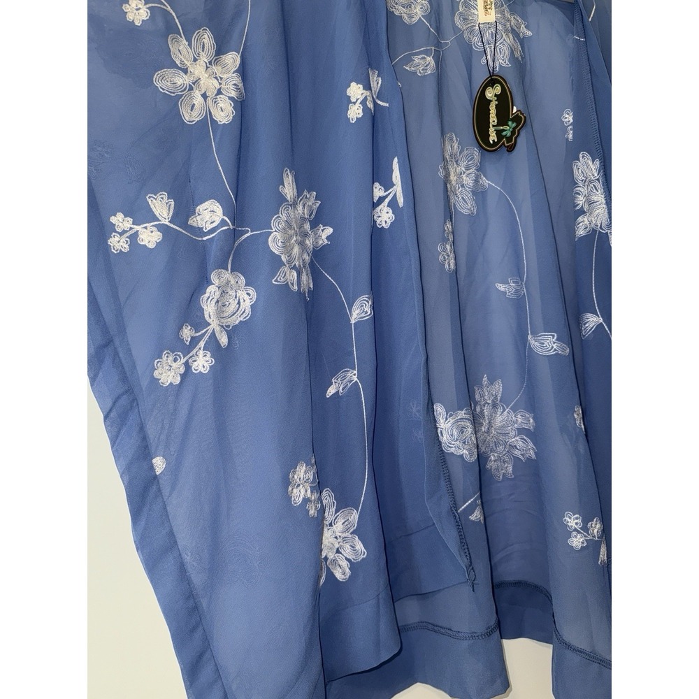 Women's Clasic Cover Up Summer Beach Outfit One Size Cardigan Open Front - Picture 2 of 5
